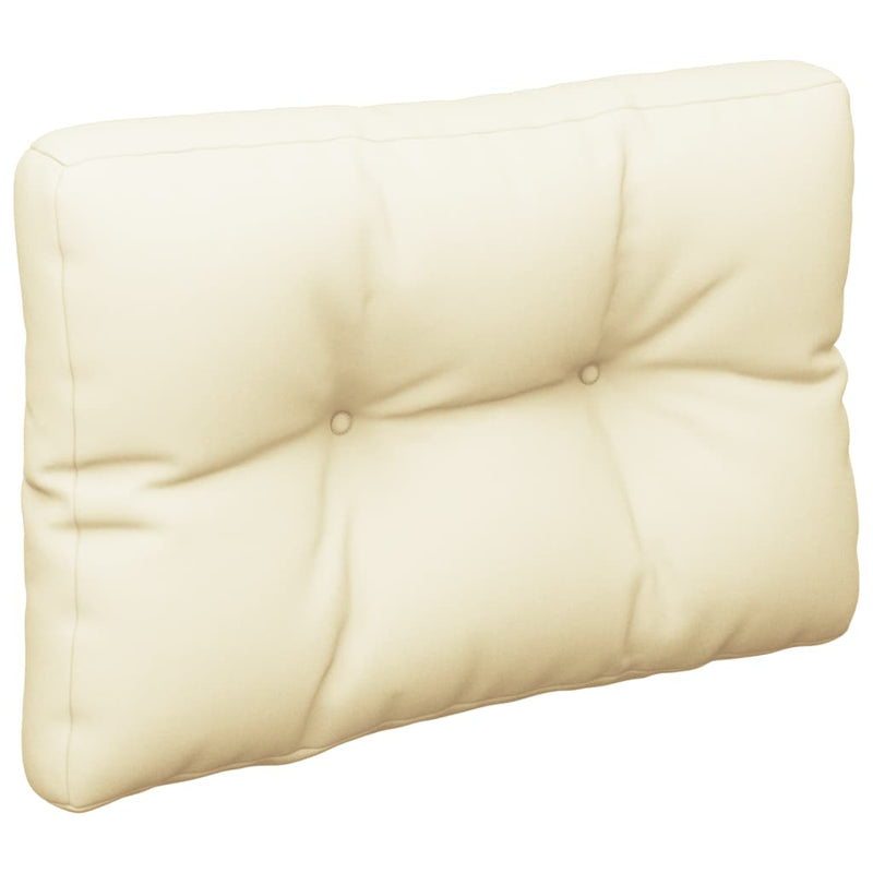Pallet Cushion Cream 60x40x12 cm Fabric Payday Deals