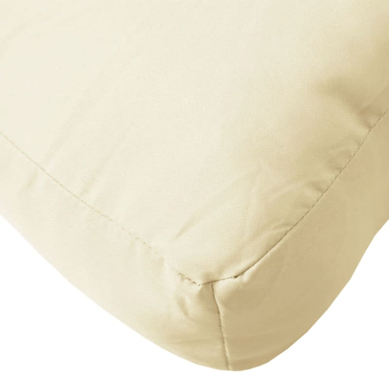 Pallet Cushion Cream 60x40x12 cm Fabric Payday Deals