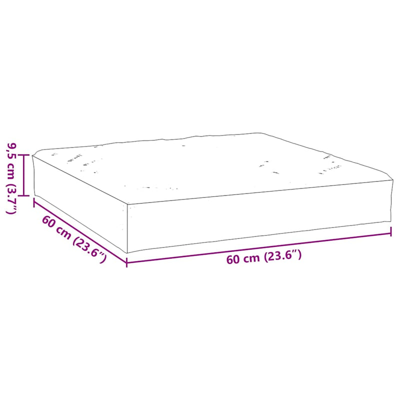 Pallet Cushion Cream 60x60x9.5 cm Oxford Fabric Payday Deals