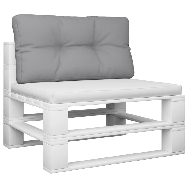 Pallet Cushion Grey 70x40x12 cm Fabric Payday Deals
