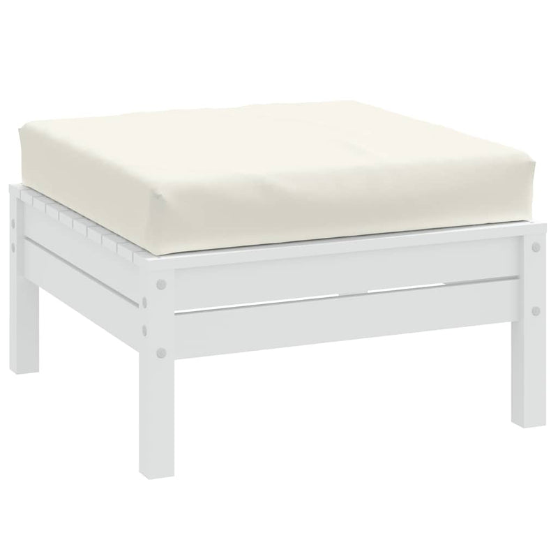 Pallet Cushion Melange Cream 60x60x10 cm Fabric Payday Deals