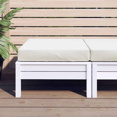 Pallet Cushion Melange Cream 60x60x10 cm Fabric Payday Deals