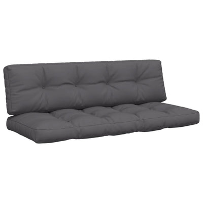 Pallet Cushions 2 pcs Anthracite Fabric Payday Deals