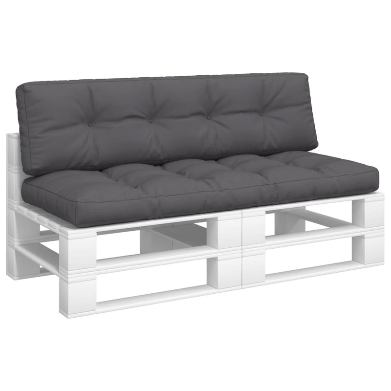 Pallet Cushions 2 pcs Anthracite Fabric Payday Deals