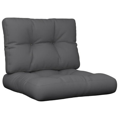 Pallet Cushions 2 pcs Anthracite Fabric Payday Deals