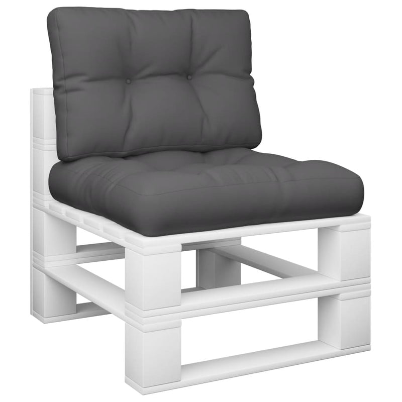 Pallet Cushions 2 pcs Anthracite Fabric Payday Deals