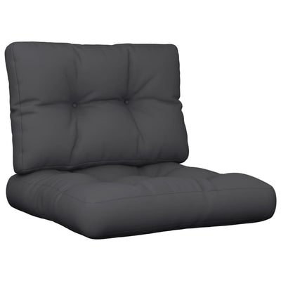 Pallet Cushions 2 pcs Black Fabric Payday Deals