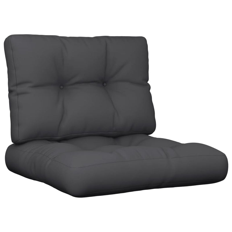 Pallet Cushions 2 pcs Black Fabric Payday Deals