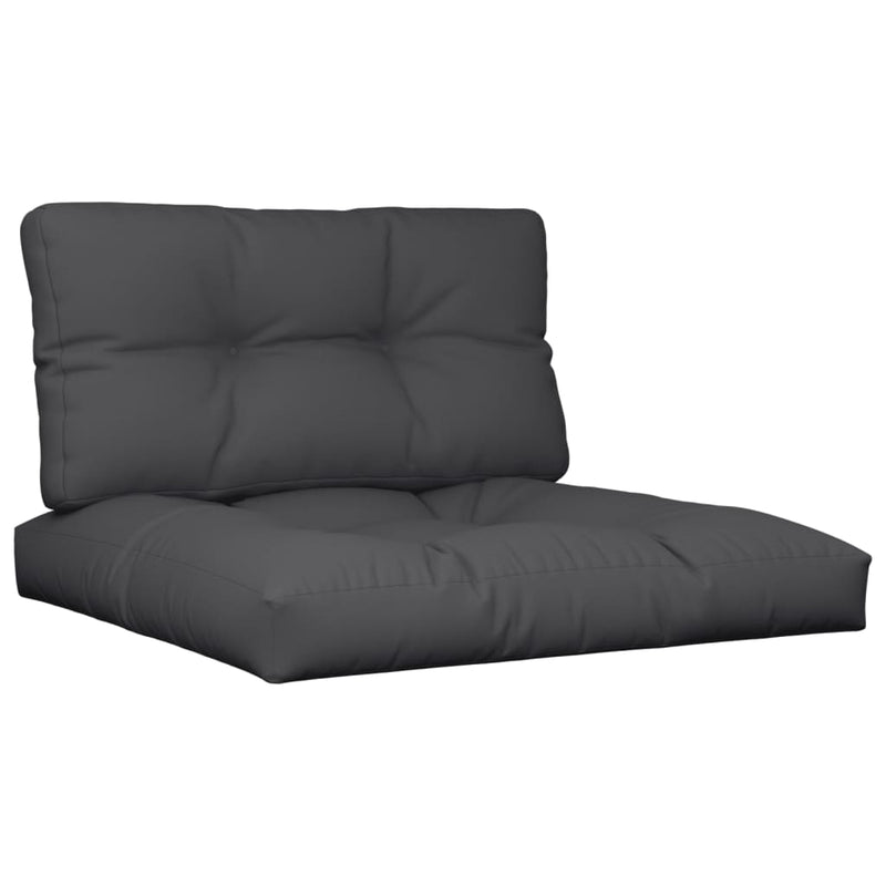 Pallet Cushions 2 pcs Black Fabric Payday Deals