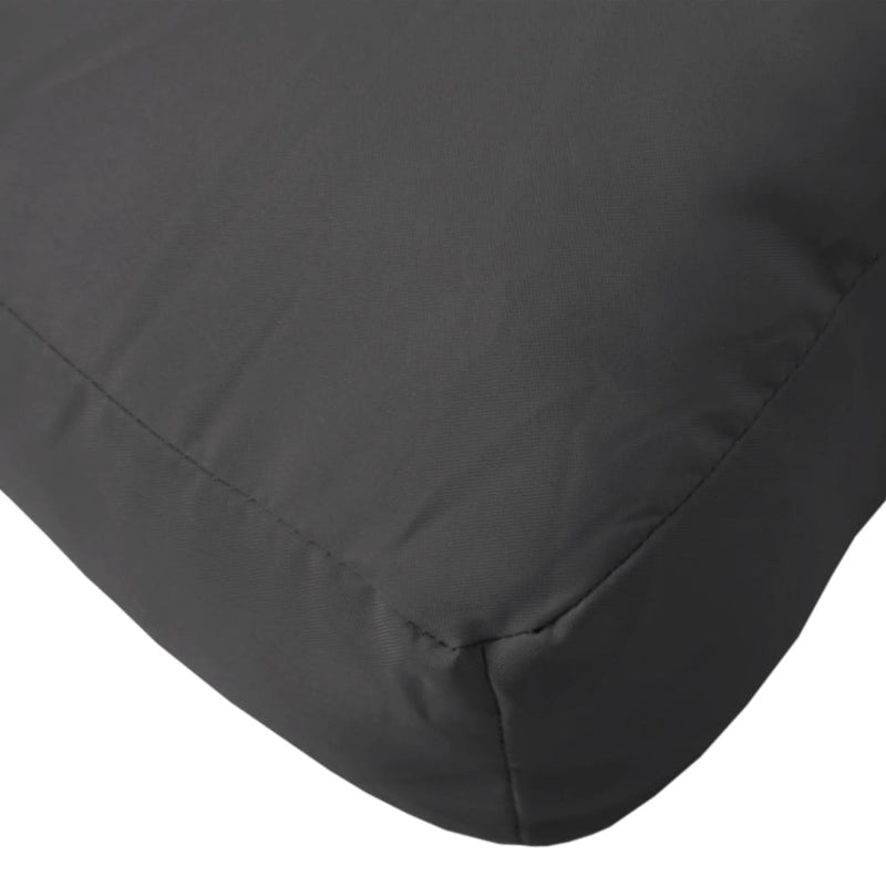 Pallet Cushions 2 pcs Black Fabric Payday Deals