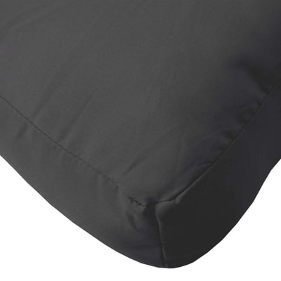 Pallet Cushions 2 pcs Black Oxford Fabric Payday Deals