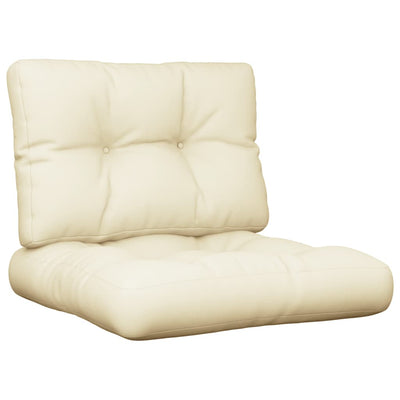 Pallet Cushions 2 pcs Cream Fabric Payday Deals