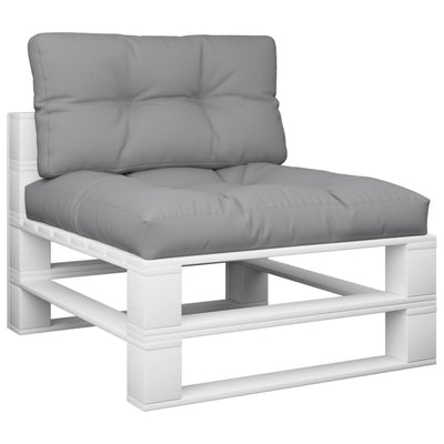 Pallet Cushions 2 pcs Grey Fabric Payday Deals
