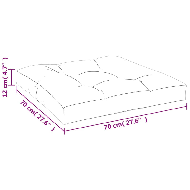 Pallet Cushions 2 pcs Grey Fabric Payday Deals