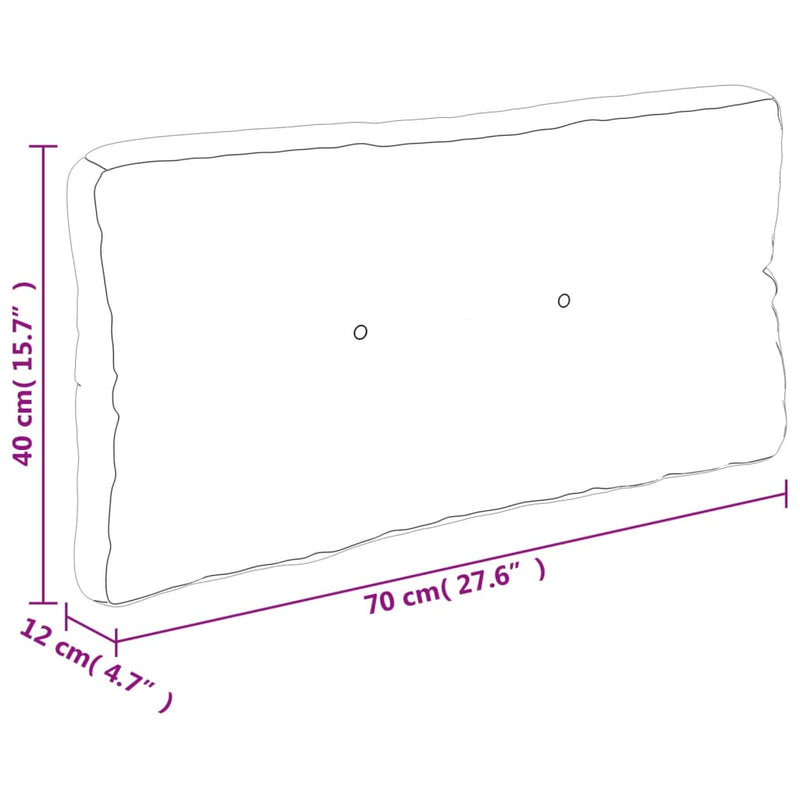 Pallet Cushions 2 pcs Grey Fabric Payday Deals