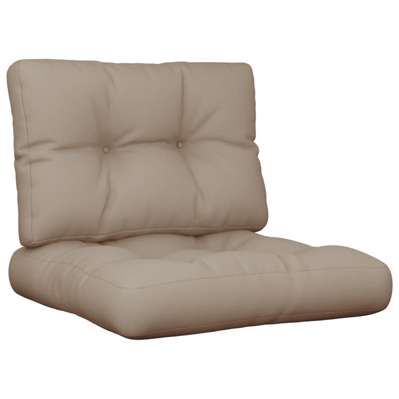 Pallet Cushions 2 pcs Taupe Fabric Payday Deals
