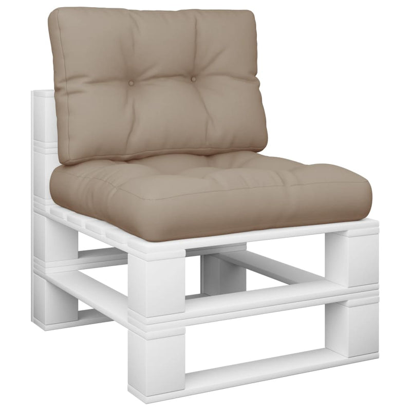 Pallet Cushions 2 pcs Taupe Fabric Payday Deals