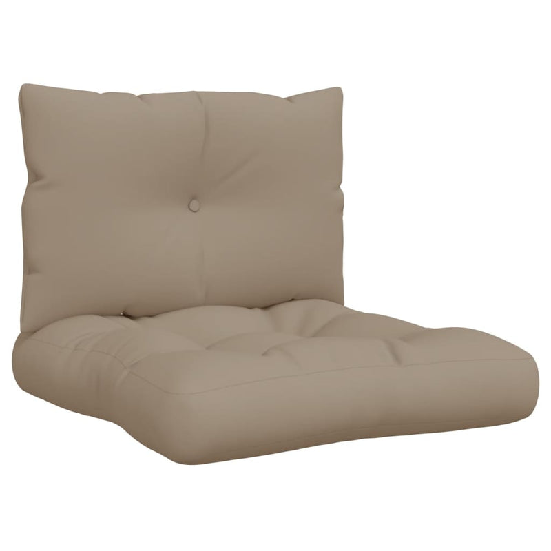 Pallet Cushions 2 pcs Taupe Fabric Payday Deals