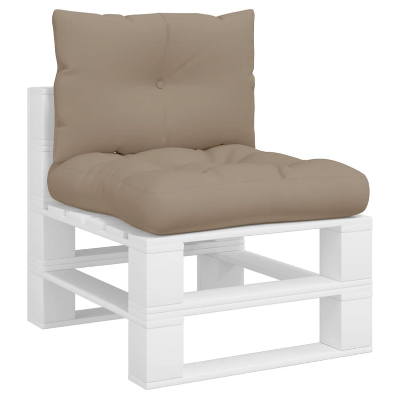 Pallet Cushions 2 pcs Taupe Fabric Payday Deals