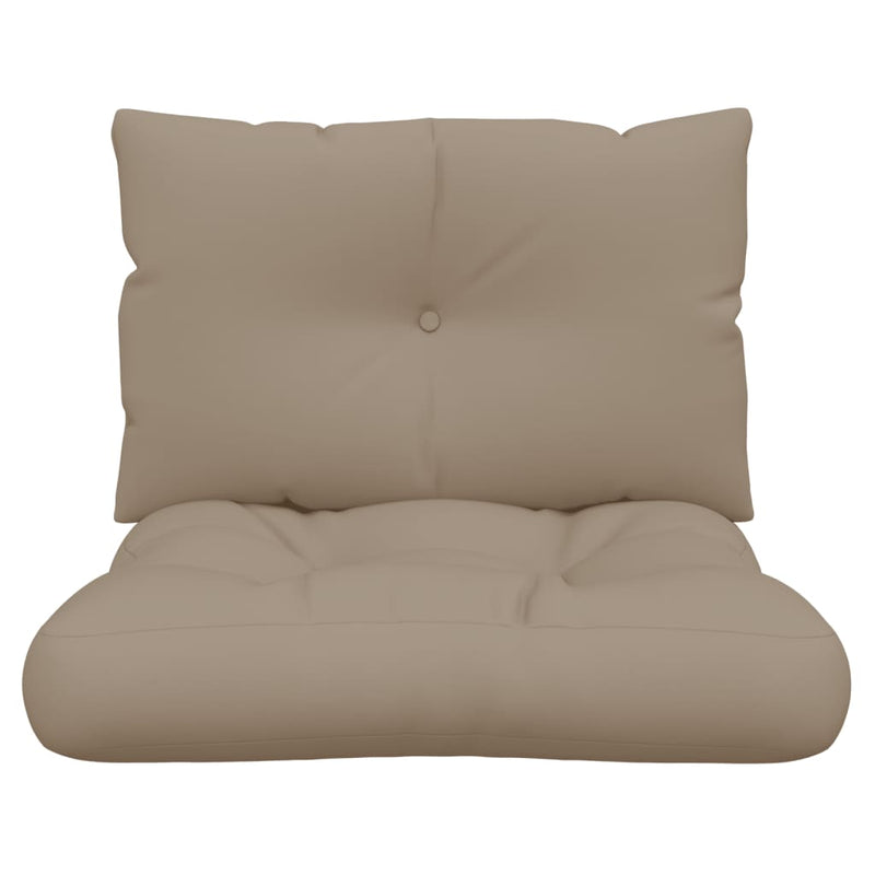 Pallet Cushions 2 pcs Taupe Fabric Payday Deals