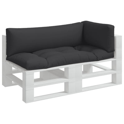 Pallet Cushions 3 pcs Black Fabric Payday Deals
