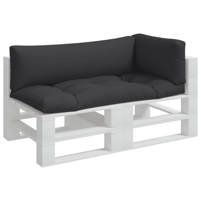 Pallet Cushions 3 pcs Black Fabric Payday Deals