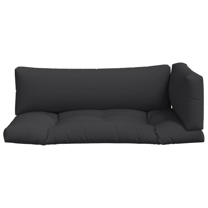 Pallet Cushions 3 pcs Black Fabric Payday Deals
