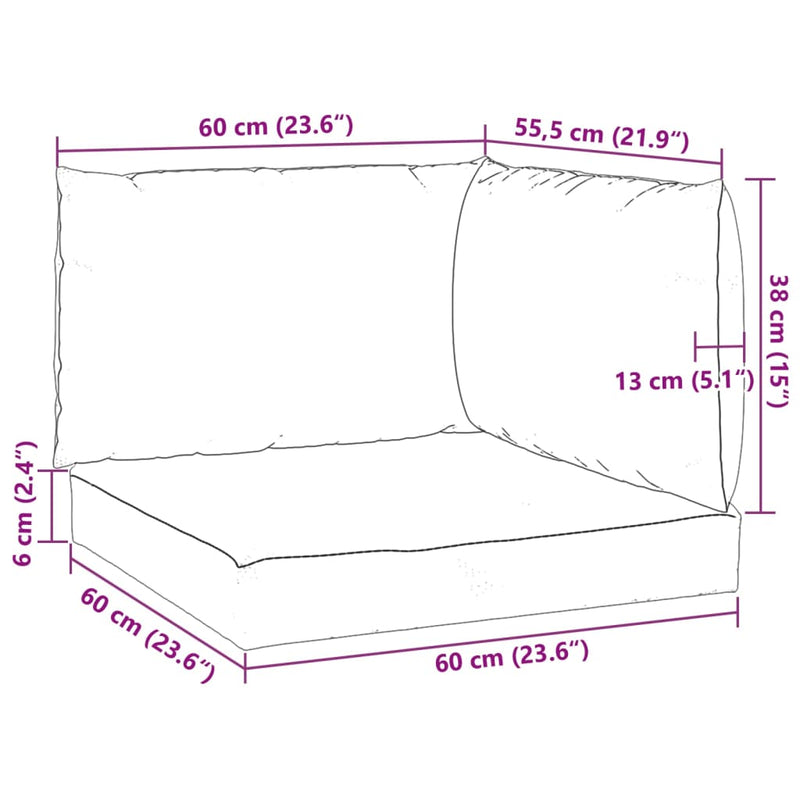 Pallet Cushions 3 pcs Green Oxford Fabric Payday Deals