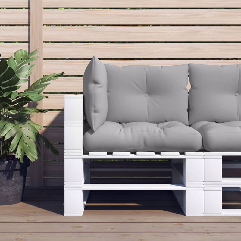 Pallet Cushions 3 pcs Grey Fabric Payday Deals