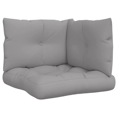 Pallet Cushions 3 pcs Grey Fabric Payday Deals