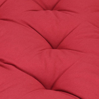 Pallet Floor Cushion Cotton 120x40x7 cm Burgundy Payday Deals