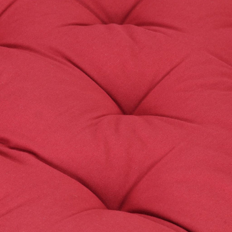 Pallet Floor Cushion Cotton 120x40x7 cm Burgundy Payday Deals