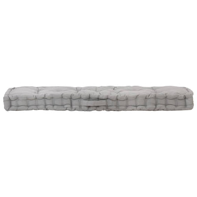 Pallet Floor Cushion Cotton 120x40x7 cm Grey Payday Deals