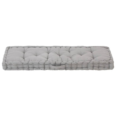 Pallet Floor Cushion Cotton 120x40x7 cm Grey Payday Deals