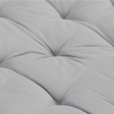 Pallet Floor Cushion Cotton 120x40x7 cm Grey Payday Deals