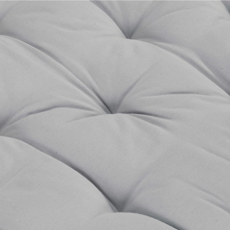 Pallet Floor Cushion Cotton 120x40x7 cm Grey Payday Deals