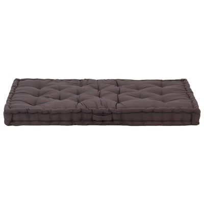 Pallet Floor Cushion Cotton 120x80x10 cm Anthracite Payday Deals