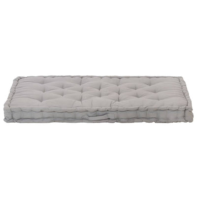 Pallet Floor Cushion Cotton 120x80x10 cm Grey Payday Deals