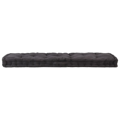 Pallet Floor Cushions 2 pcs Cotton Black Payday Deals