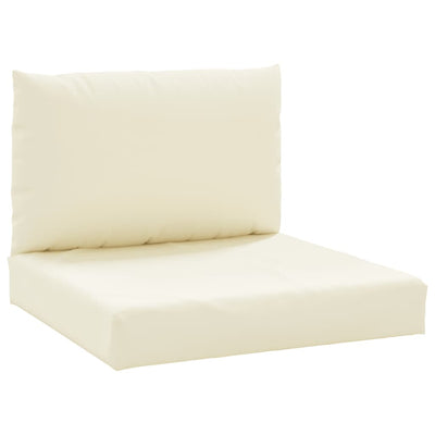 Pallet Sofa Cushions 2 pcs Cream White Fabric Payday Deals