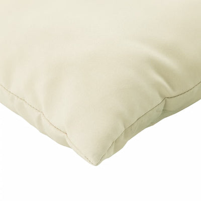 Pallet Sofa Cushions 3 pcs Cream White Fabric Payday Deals