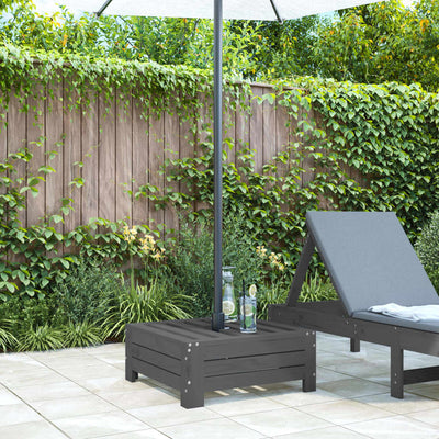 Parasol Base Cover Grey Solid Wood Pine Payday Deals