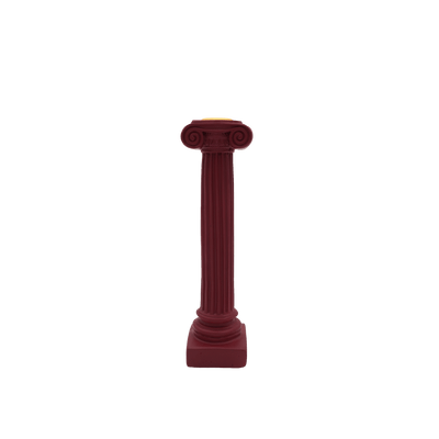 Parthenon Candle Holder red