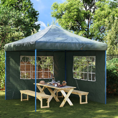 Party Tent Sidewall 2 pcs with Window PE Green Payday Deals