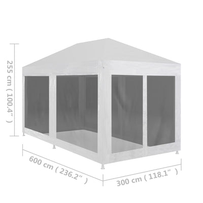 Party Tent with 6 Mesh Sidewalls 6x3 m Payday Deals