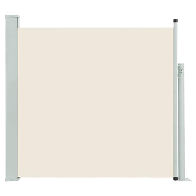 Patio Retractable Side Awning 100x500 cm Cream Payday Deals