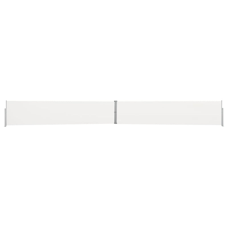 Patio Retractable Side Awning 140x1200 cm Cream Payday Deals