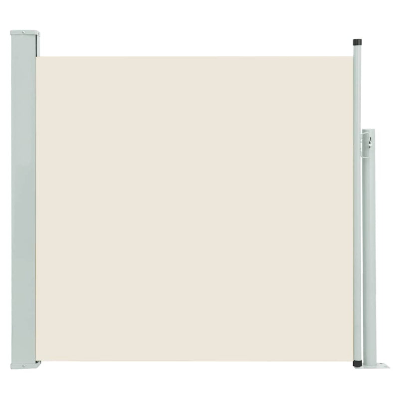 Patio Retractable Side Awning 140x500 cm Cream Payday Deals