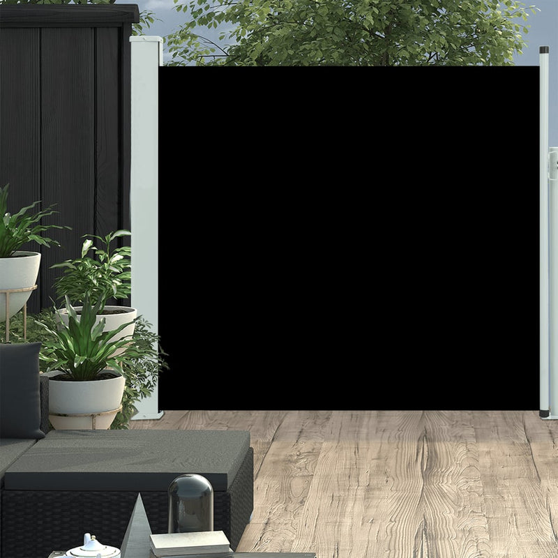 Patio Retractable Side Awning 170x300 cm Black Payday Deals