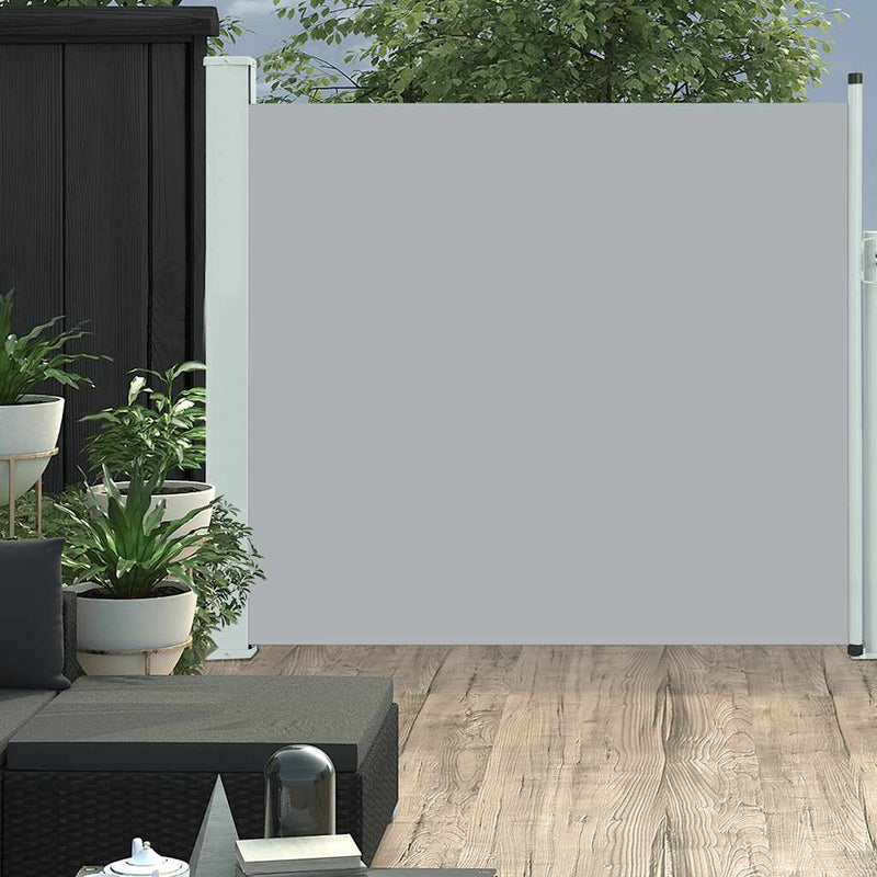 Patio Retractable Side Awning 170x300 cm Grey Payday Deals